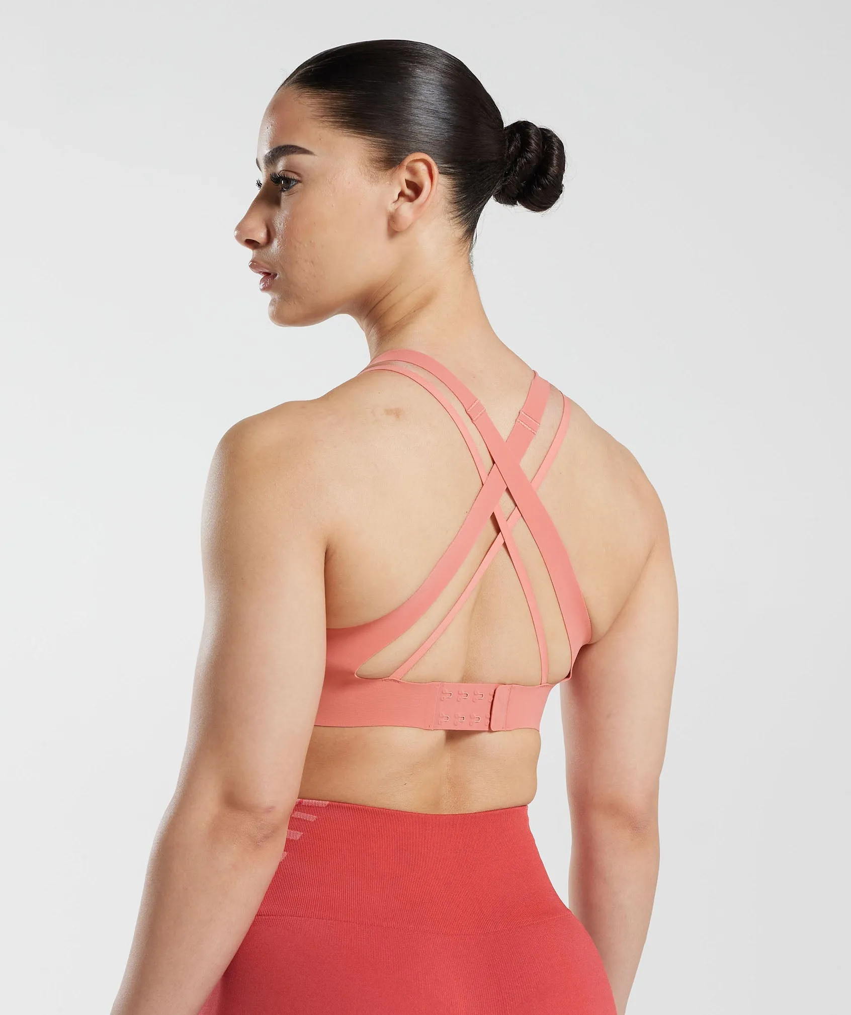 Gymshark Apex Limit Sports Bra - Terracotta Pink