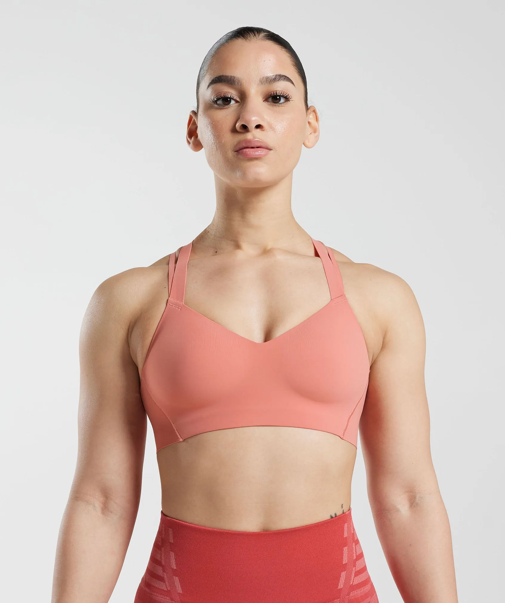 Gymshark Apex Limit Sports Bra - Terracotta Pink