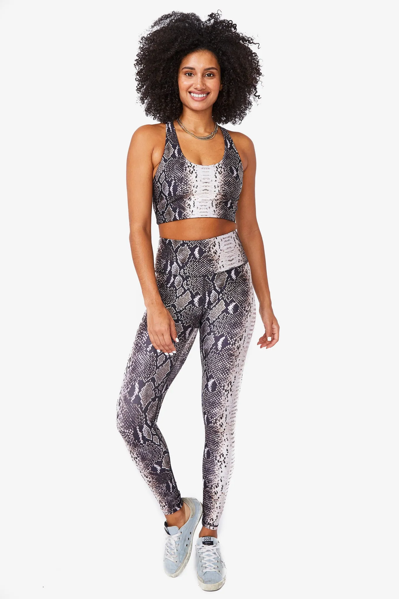 Hi-Shine Sports Bra in Wild Python