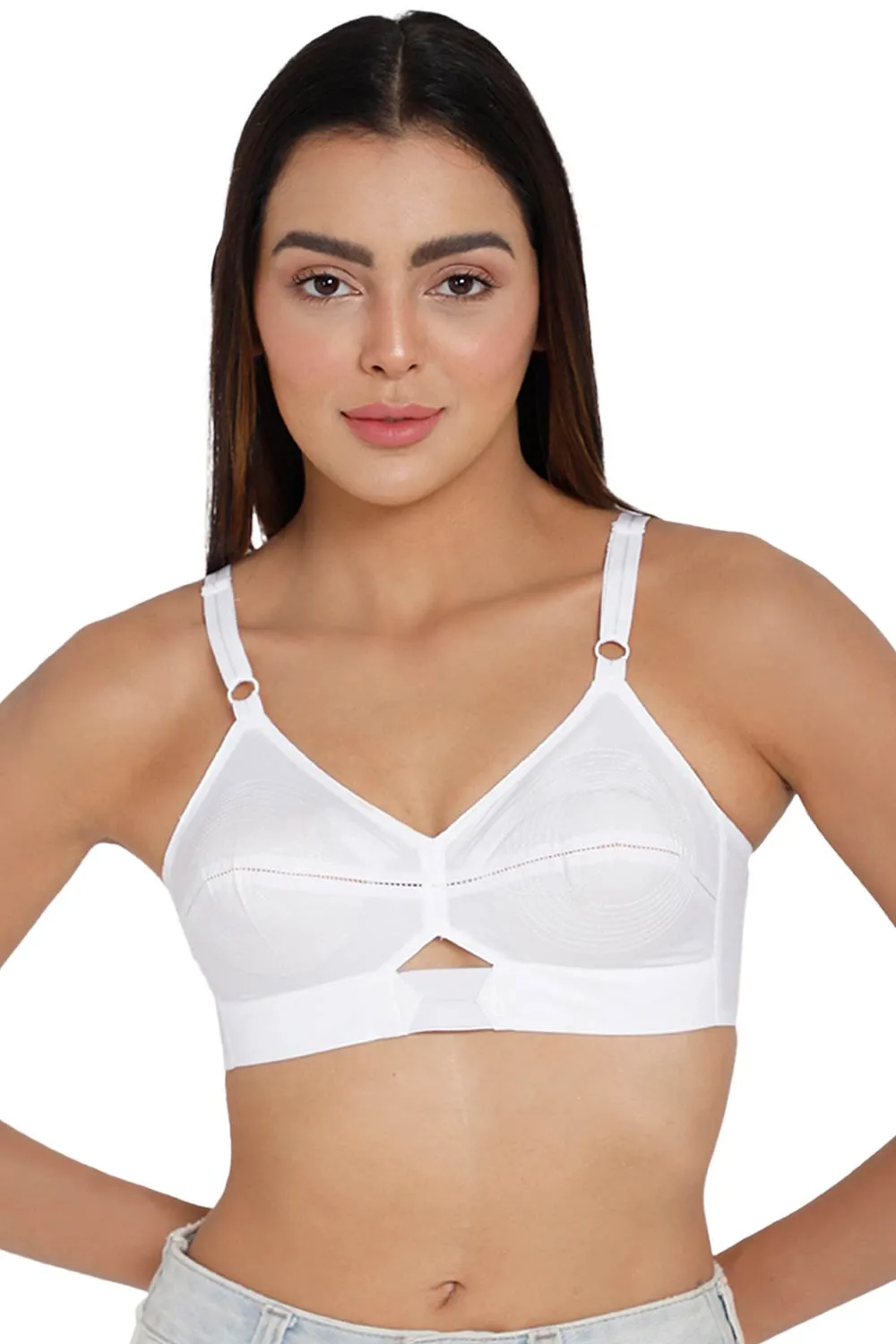 High Coverage Non-Wired Non-Padded Cotton Intimacy Everyday Saree Bra - VNH 2