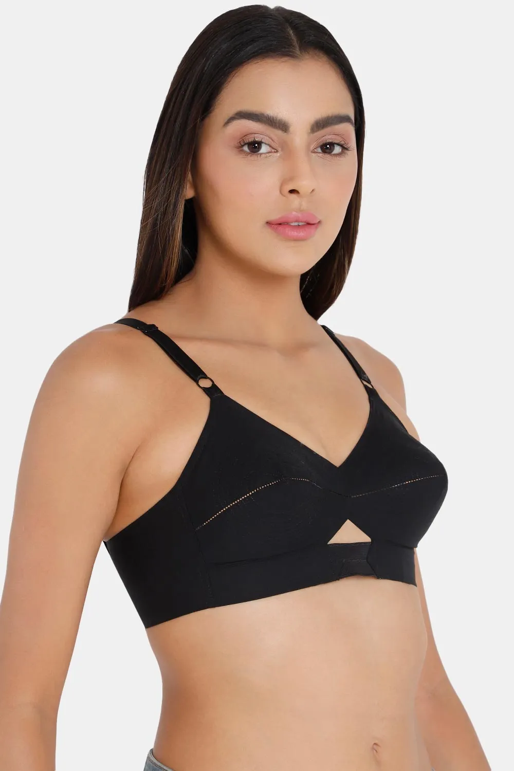 High Coverage Non-Wired Non-Padded Cotton Intimacy Everyday Saree Bra - VNH 2