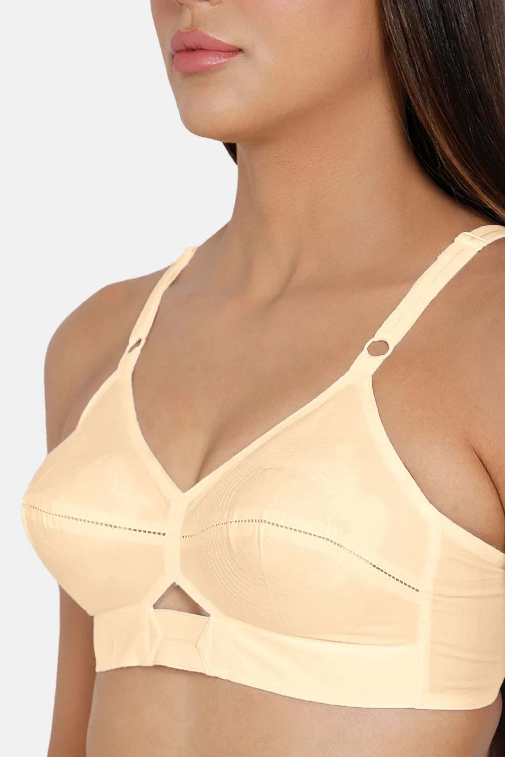 High Coverage Non-Wired Non-Padded Cotton Intimacy Everyday Saree Bra - VNH 2