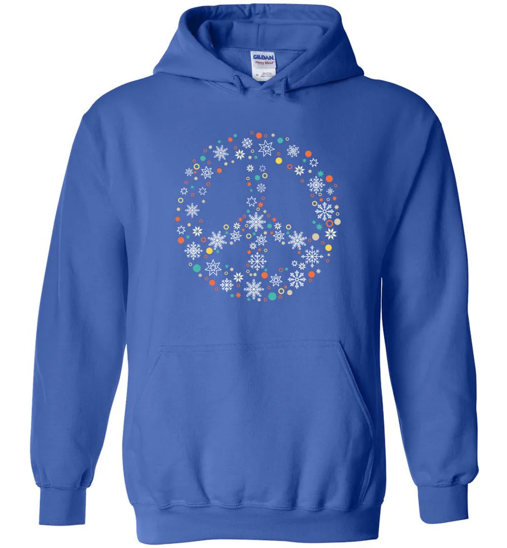 Holiday Peace Sign- Blend Hoodie