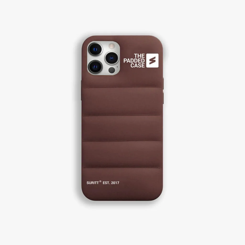 iPhone Case Padded Dark Brown