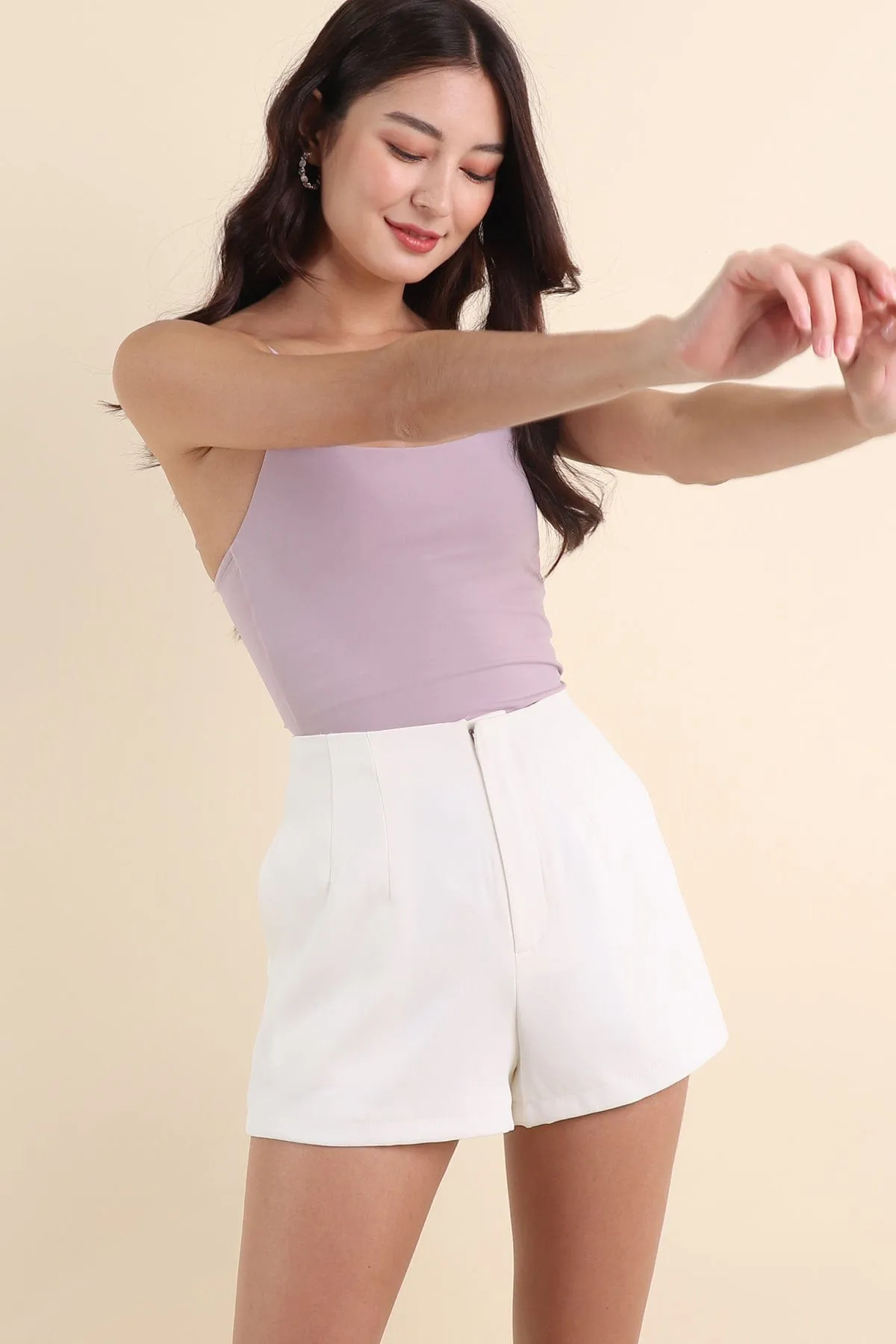 JEMMA PADDED BODYSUIT IN LILAC