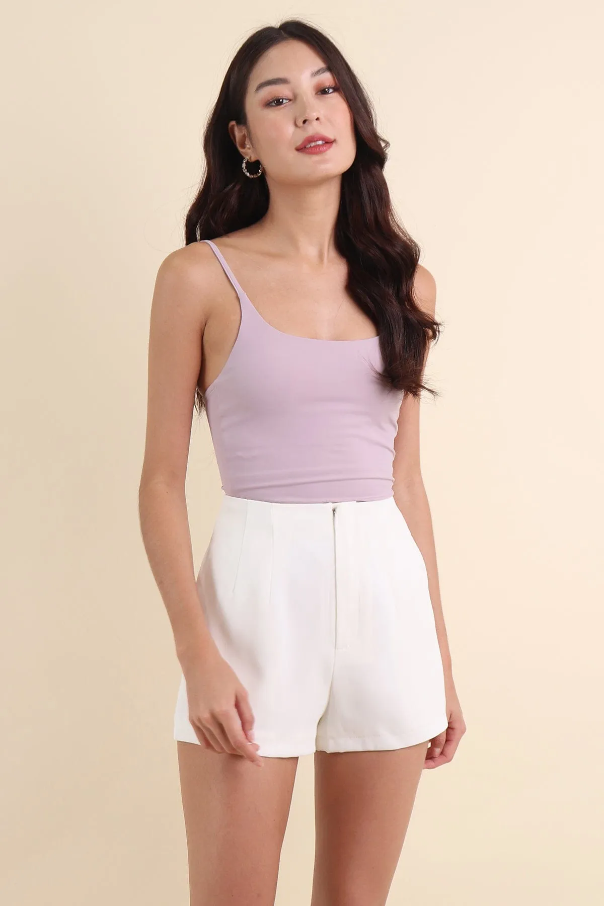 JEMMA PADDED BODYSUIT IN LILAC