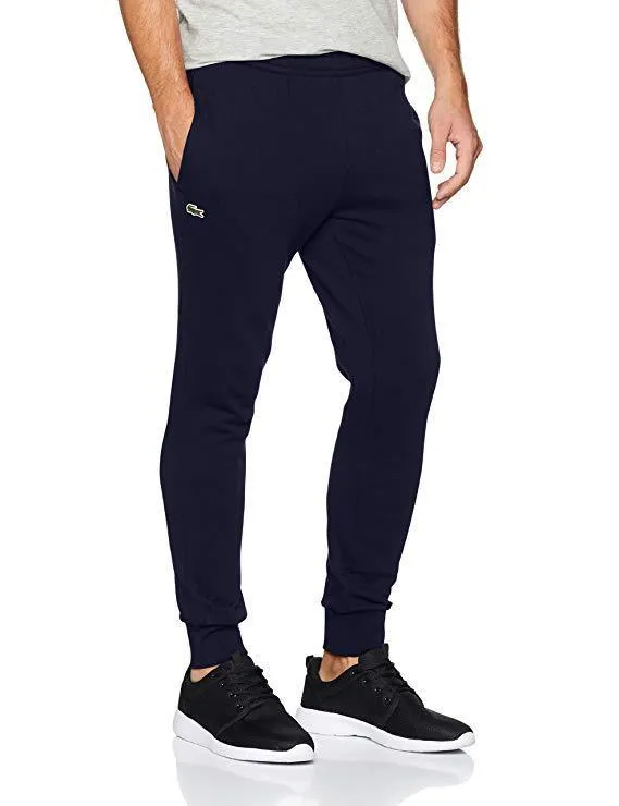 Lacoste Men's Jog Pants Essential Drawstring Cotton Jogging Bottoms Cuffed