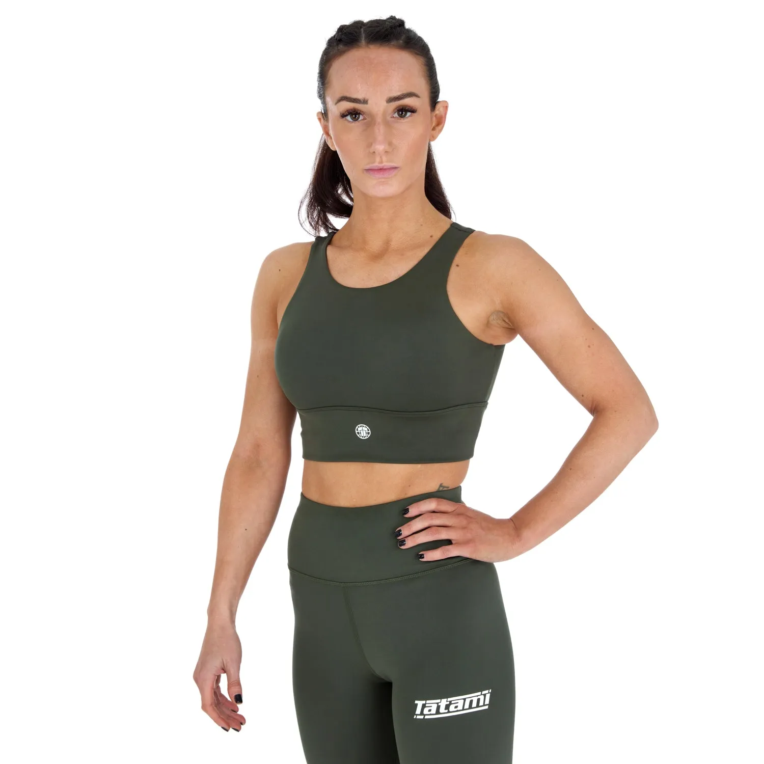 Ladies Agile Sports Bra - Khaki