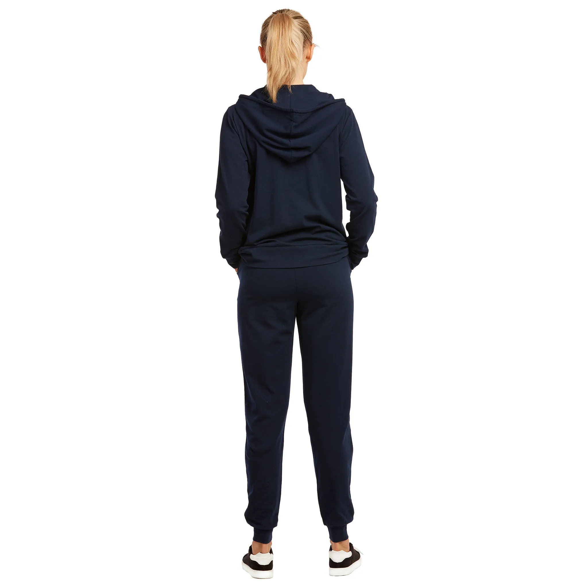 LADIES SINGLE JERSEY COTTON JOGGER PANTS WITH POCKETS (SJC7000_NAVY)