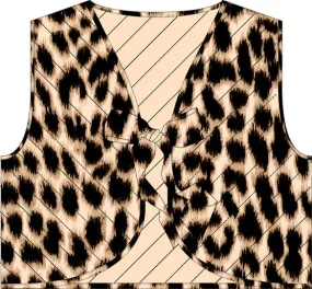 LEOPARD PADDED GILETLEO