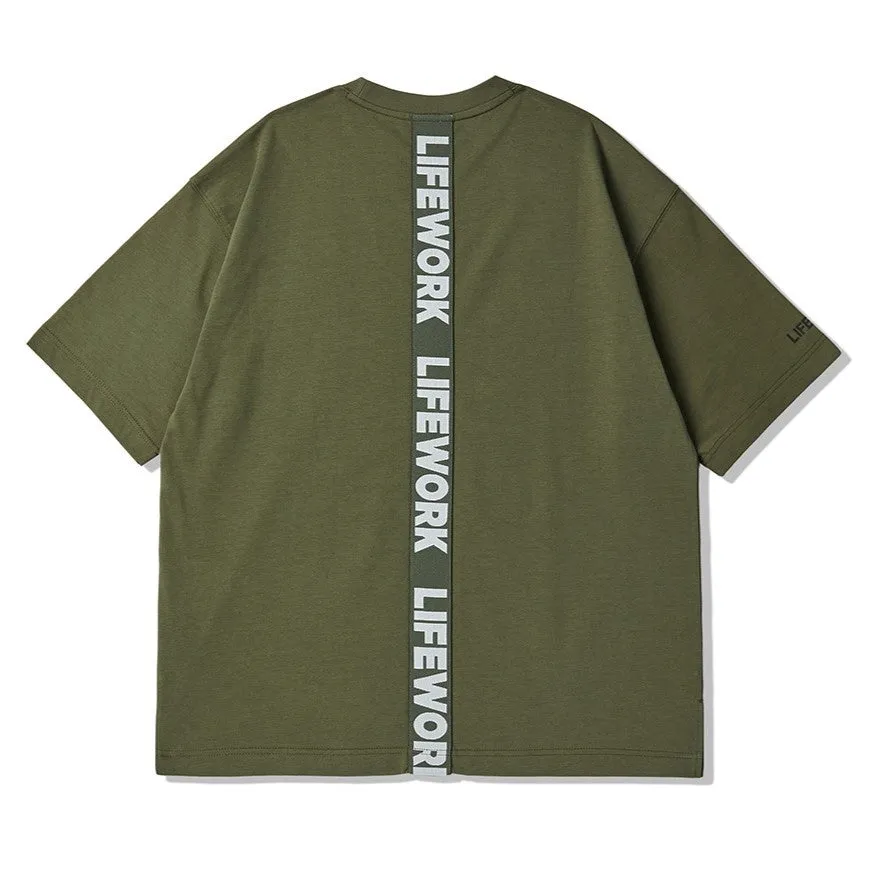 LifeWork Tape Tee Khaki