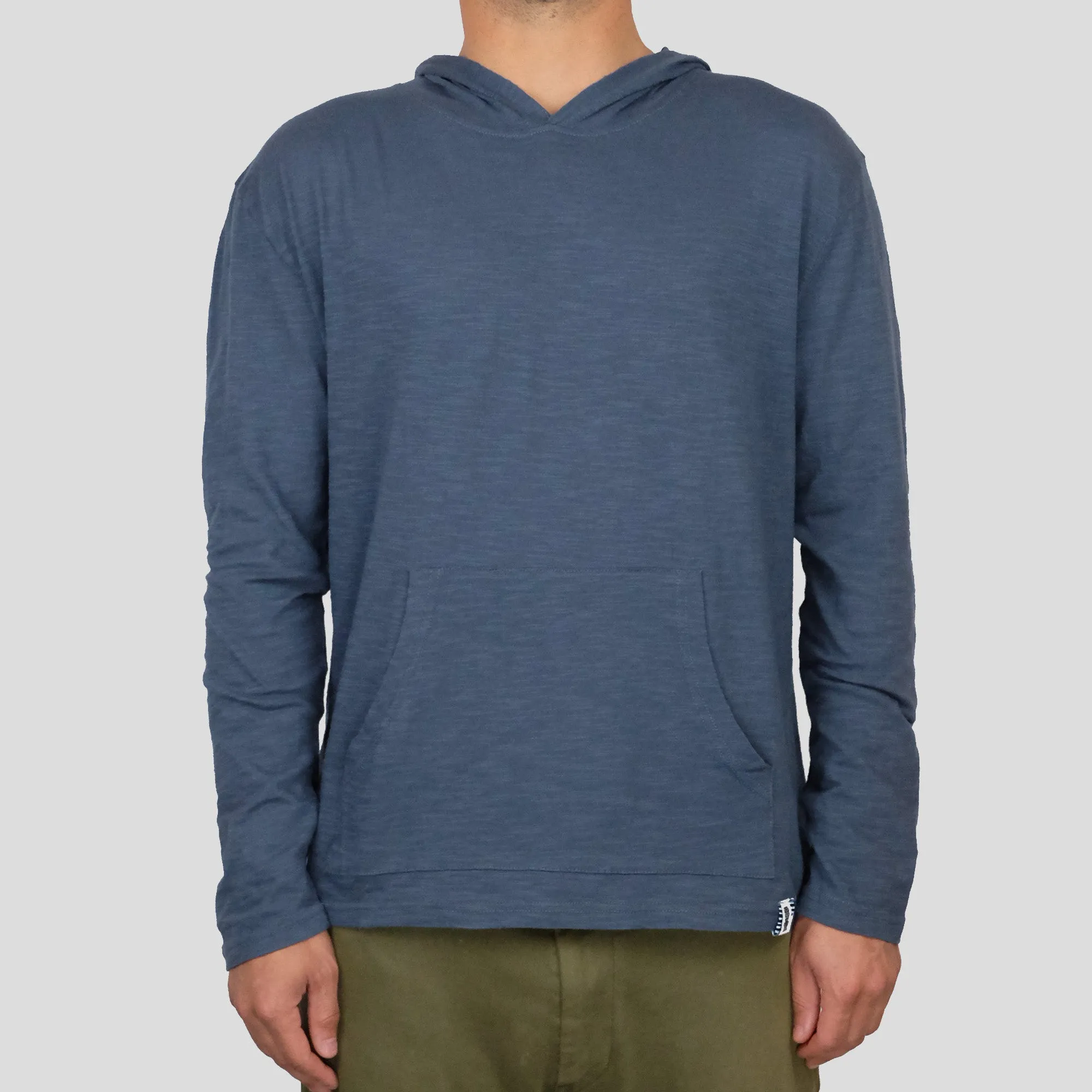 Long Sleeve Hoodie Blue