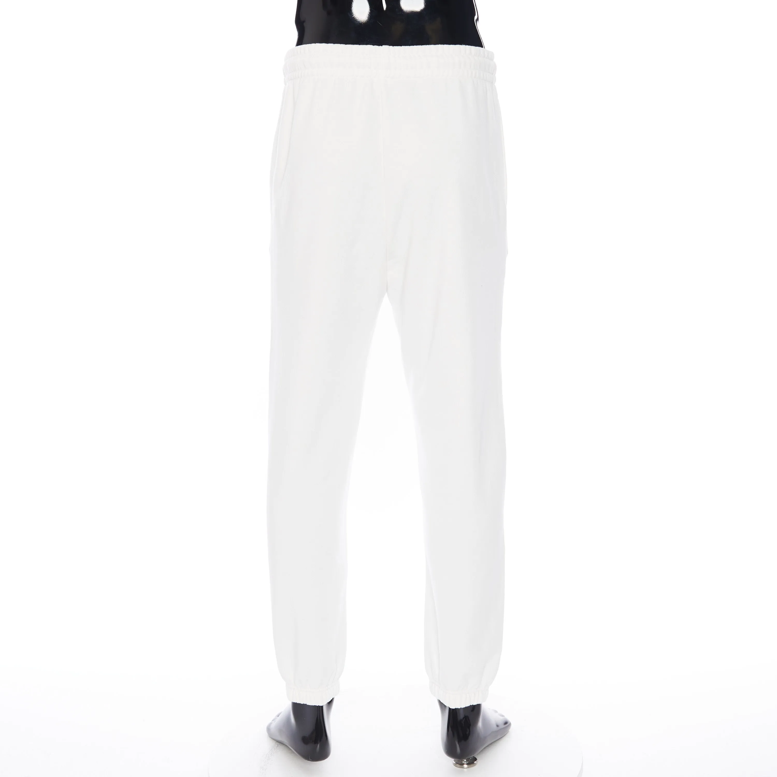 Loose Track Pants With Celine Embroidery in Cotton Fleece