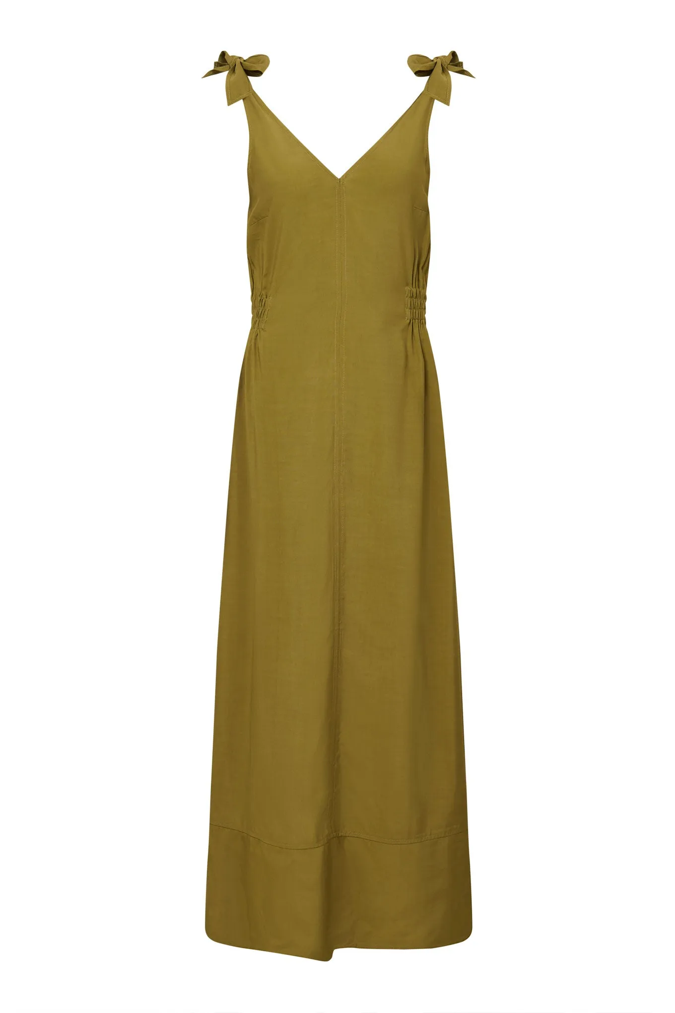 MARNIE - Rayon Dress Khaki