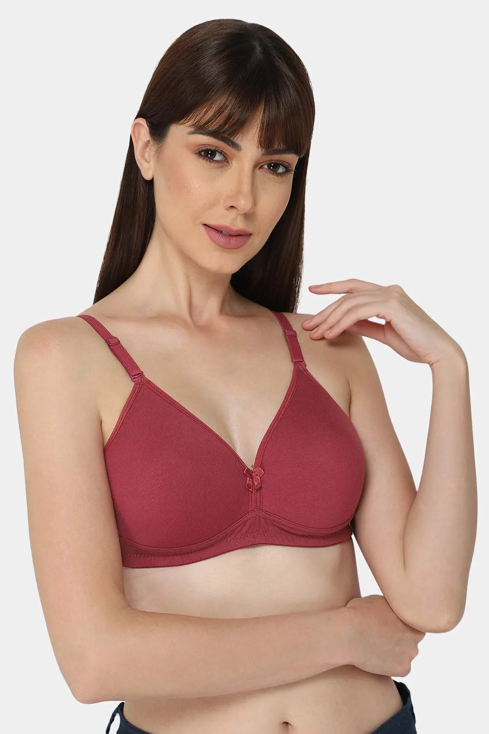 Medium Coverage Non-Wired Premium Cotton Wire-free Intimacy Padded Backless Bra - UC11