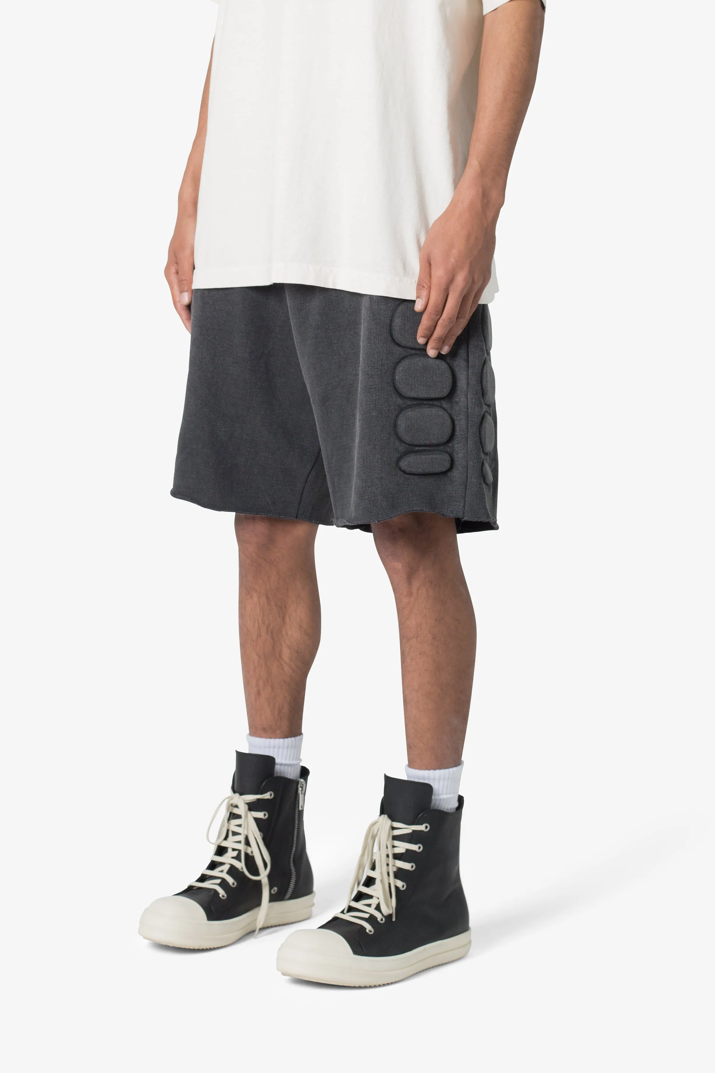 Moto Padded Sweatshorts - Black