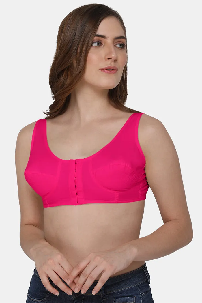 Naidu Hall High Coverage Non-Wired Non-Padded Front Open Cotton Saree Bra - NRPB