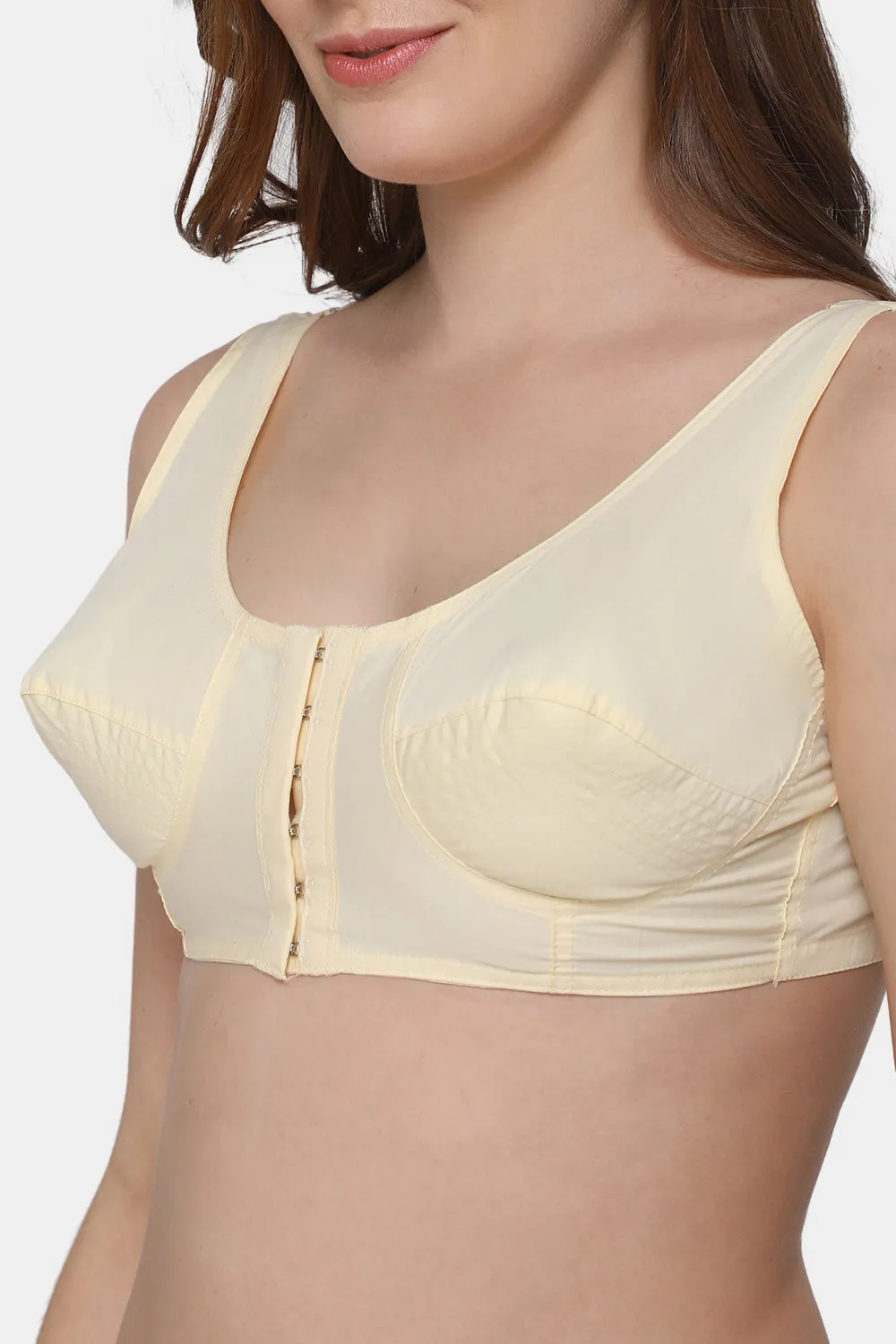 Naidu Hall High Coverage Non-Wired Non-Padded Front Open Cotton Saree Bra - NRPB