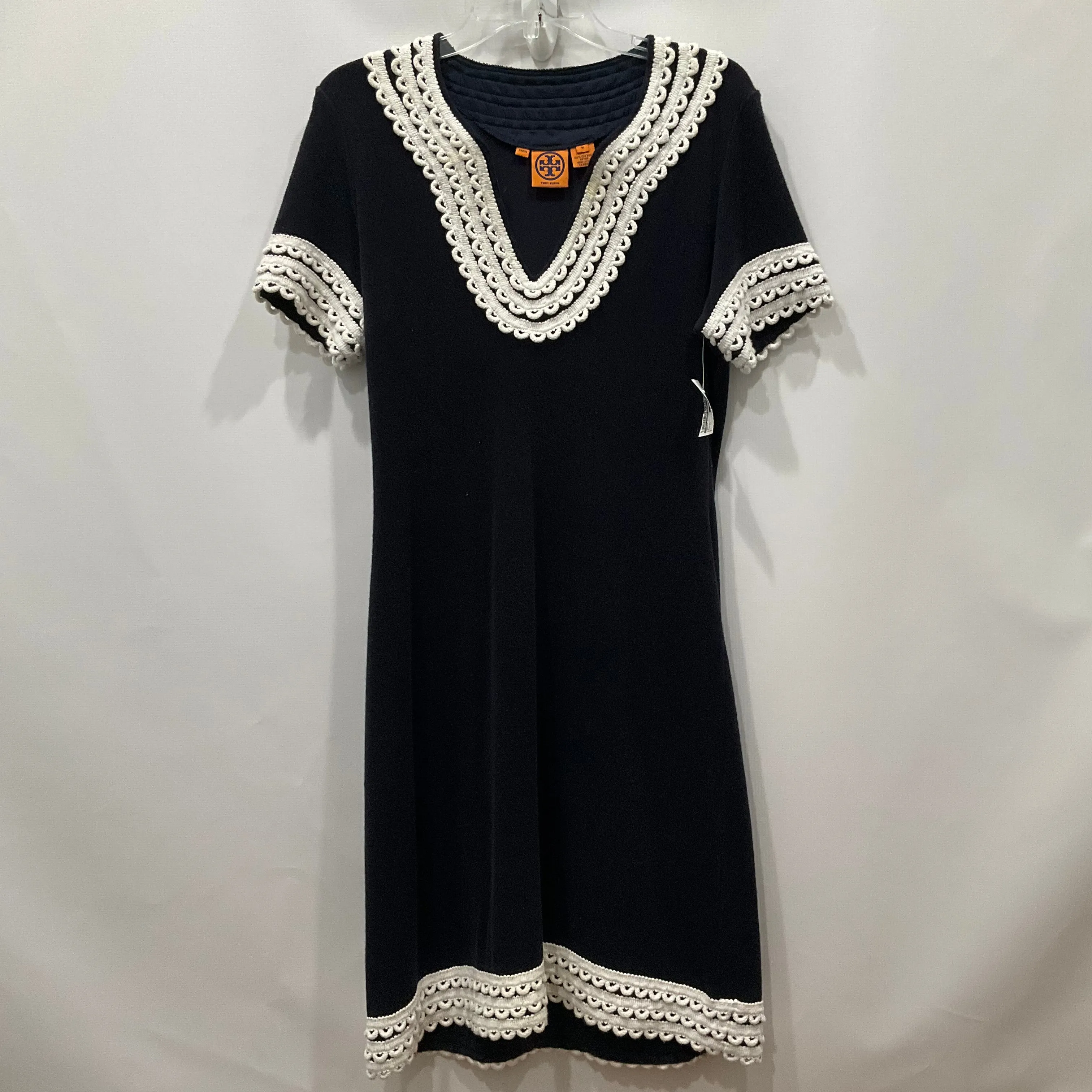 Navy Dress Casual Midi Tory Burch, Size M