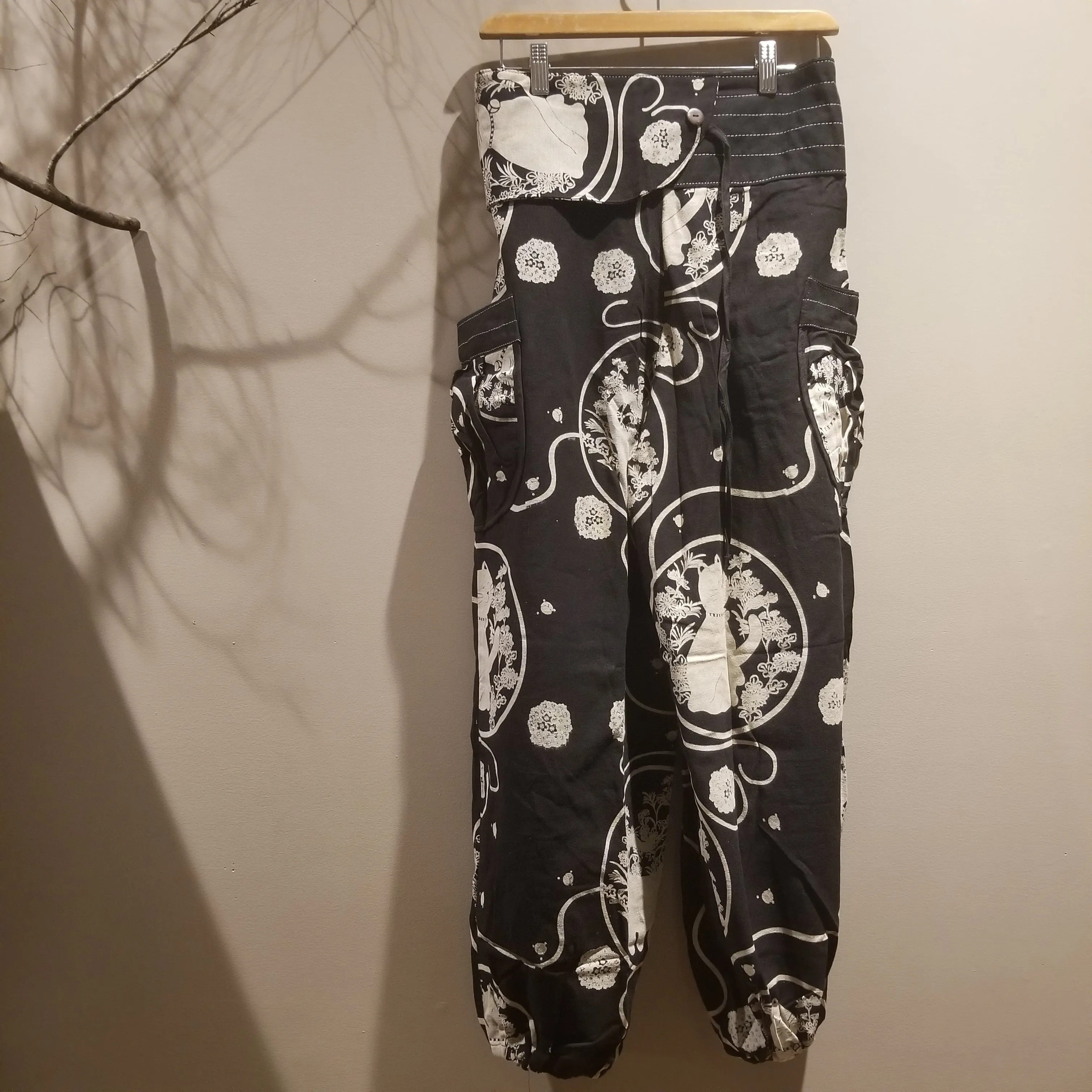 Neko Cat Black Comfy Pants