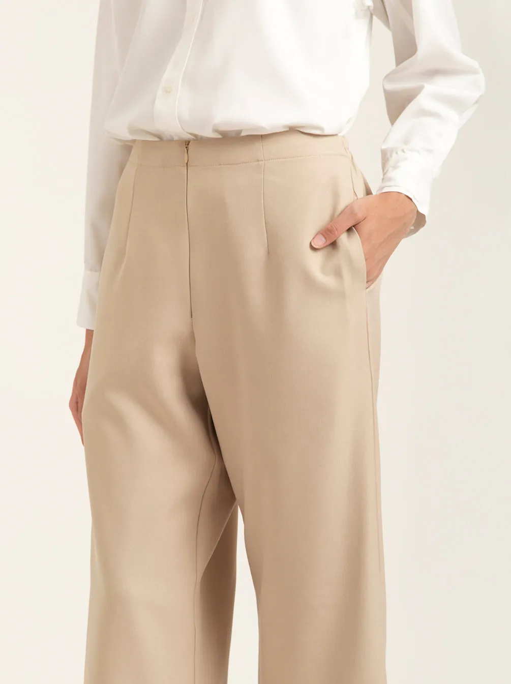 NEW SOLYA PANTS PLAIN VANILLA