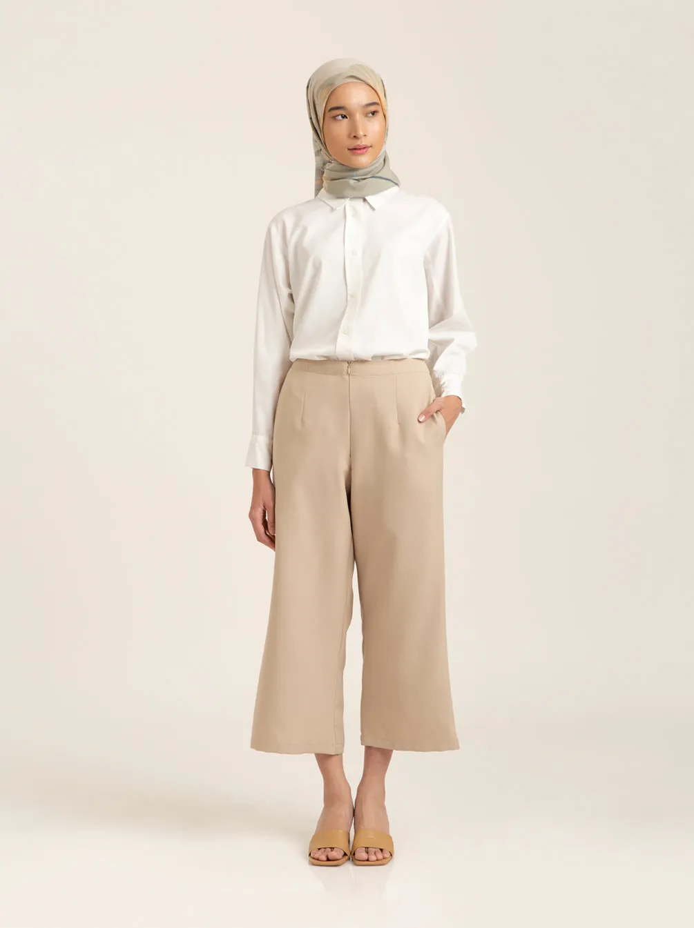 NEW SOLYA PANTS PLAIN VANILLA