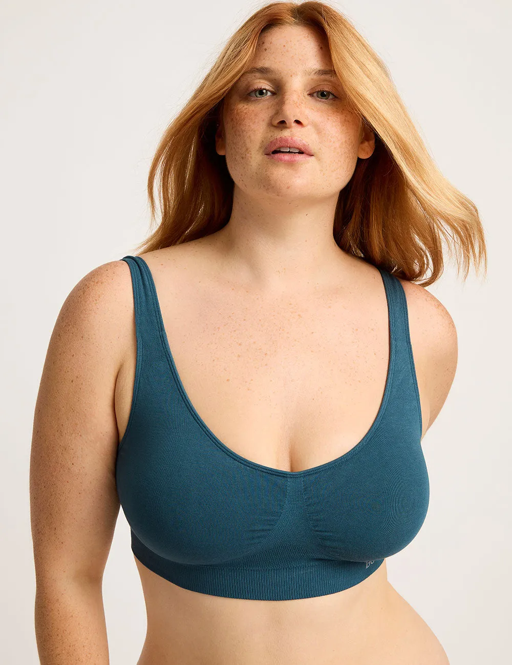 Padded Shaper Crop Bra - Teal