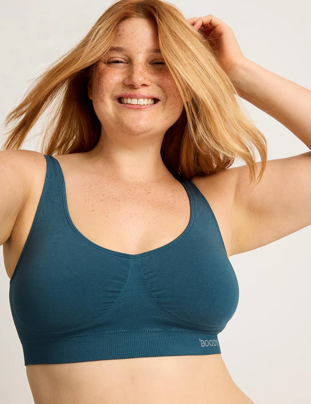 Padded Shaper Crop Bra - Teal