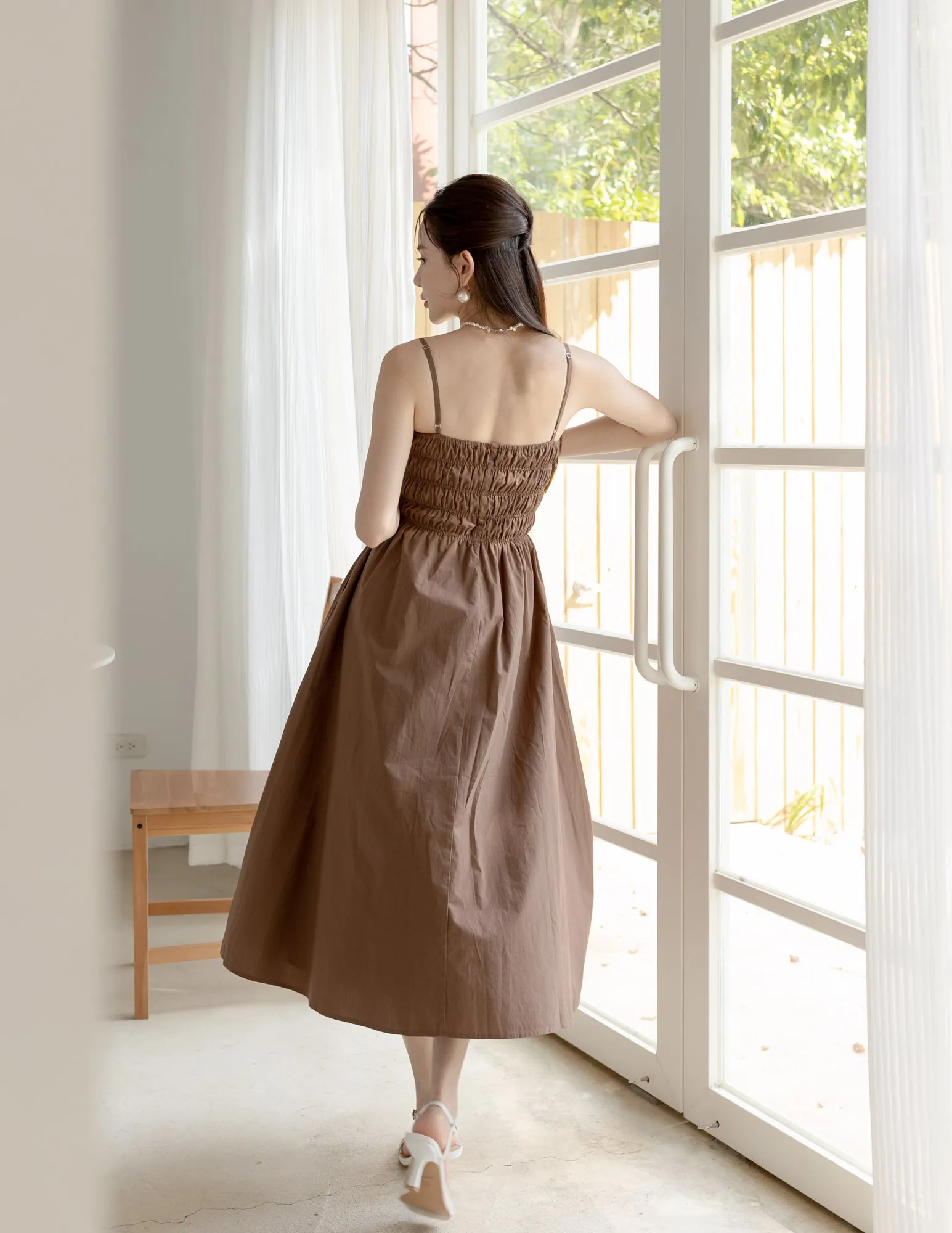 Pamela Dress in Brown