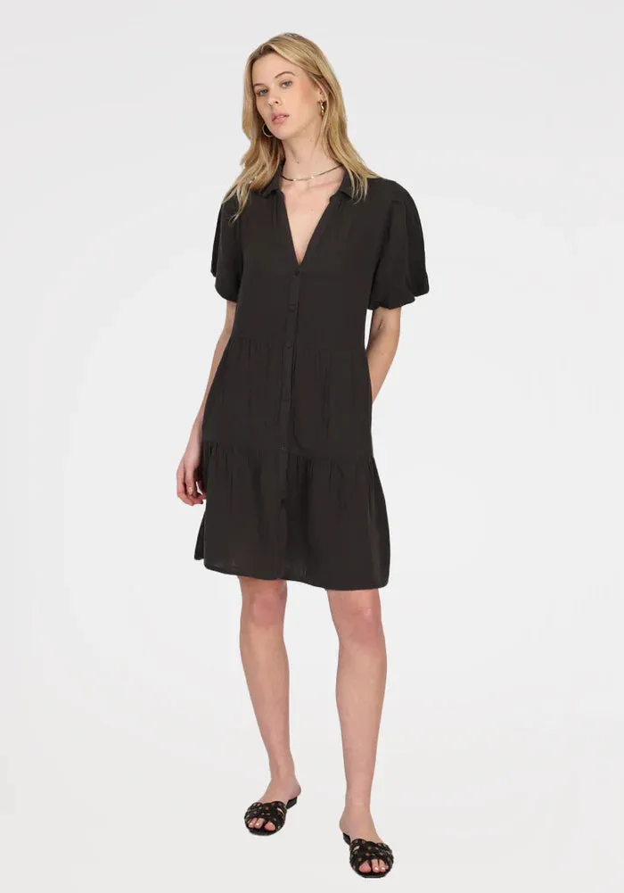 Parker Gauze Dress in khaki by Dylan