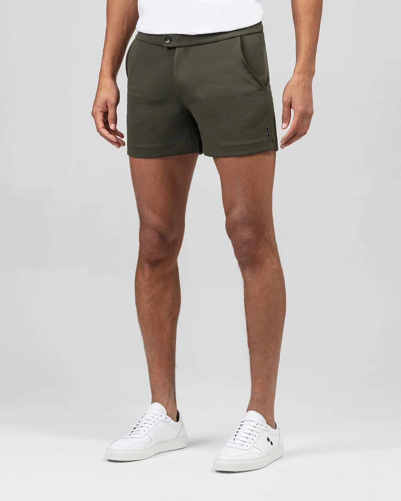 RD Tennis Shorts: Khaki