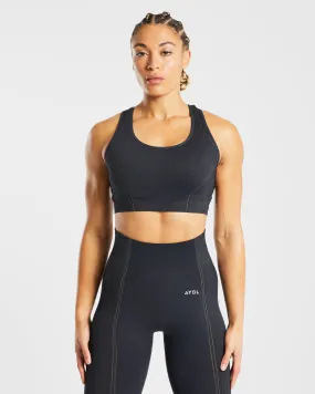 Reflex Seamless Sports Bra - Black