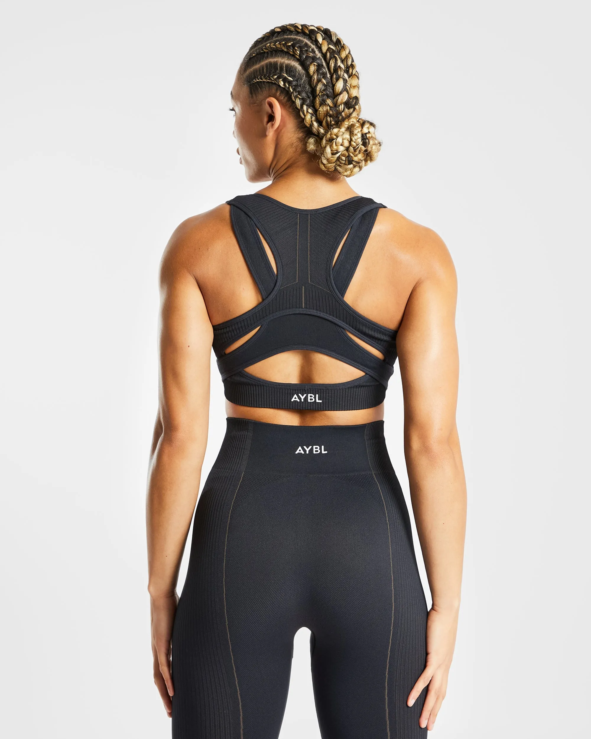 Reflex Seamless Sports Bra - Black