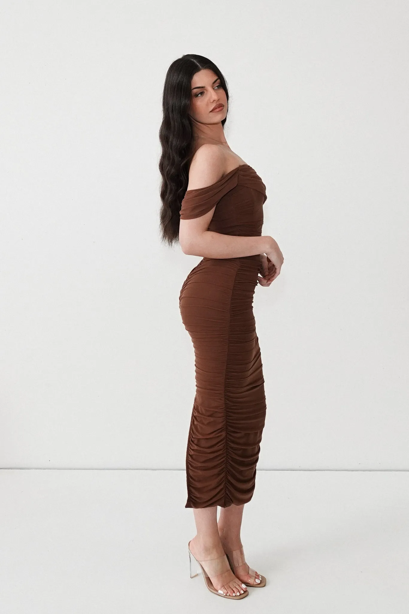 Regan Maxi Dress - Brown