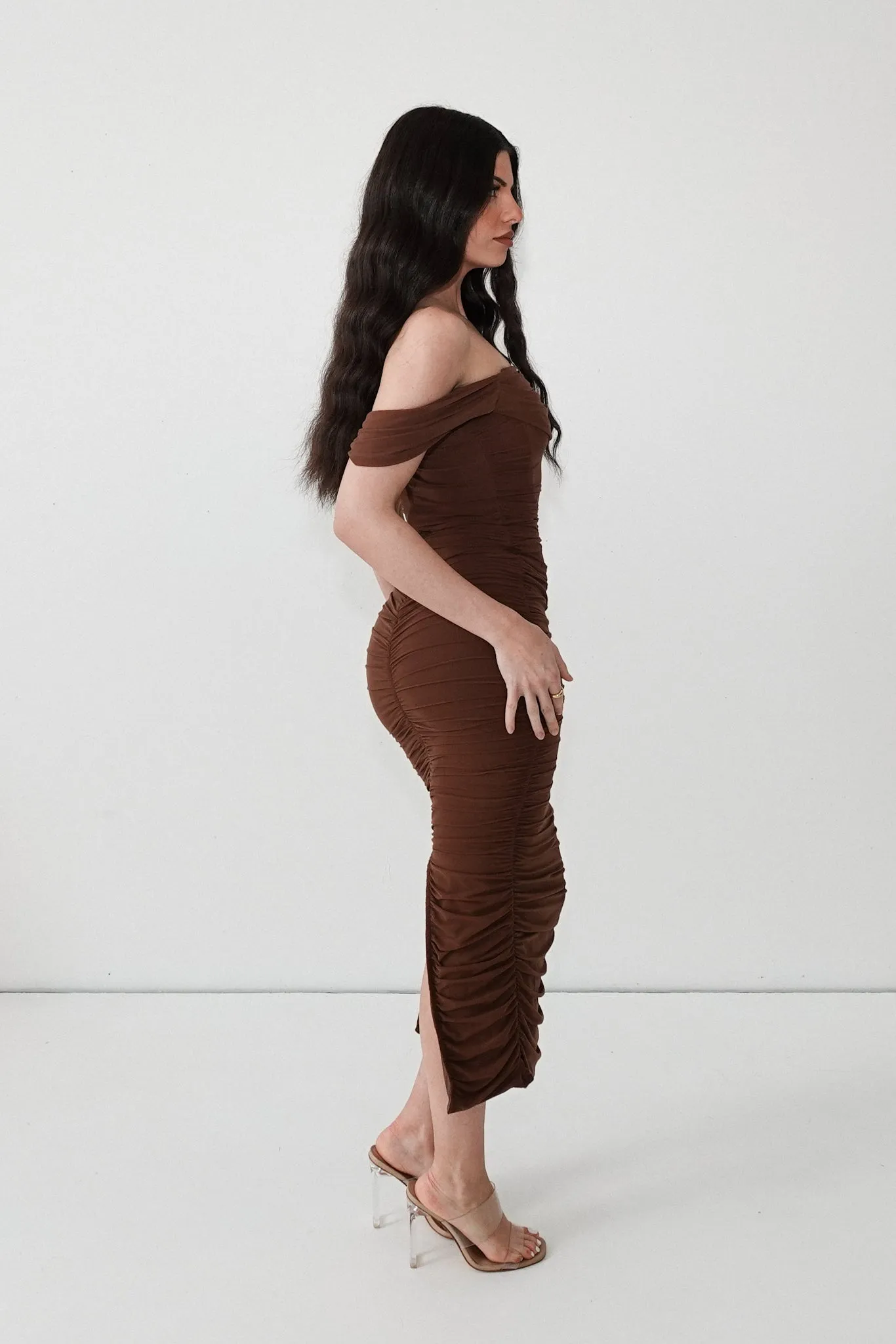 Regan Maxi Dress - Brown