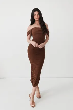 Regan Maxi Dress - Brown