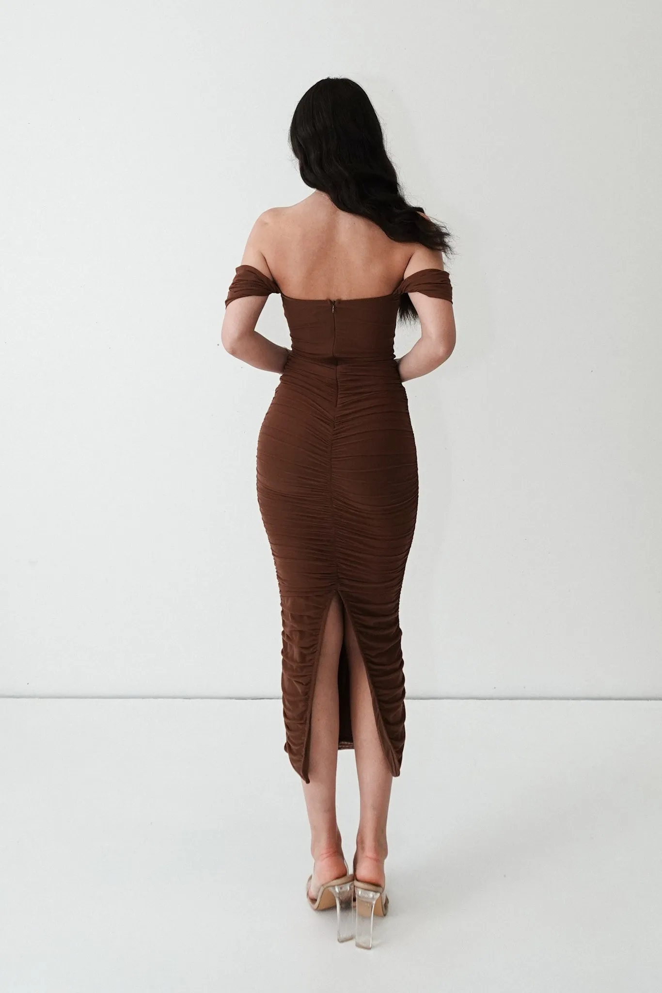 Regan Maxi Dress - Brown