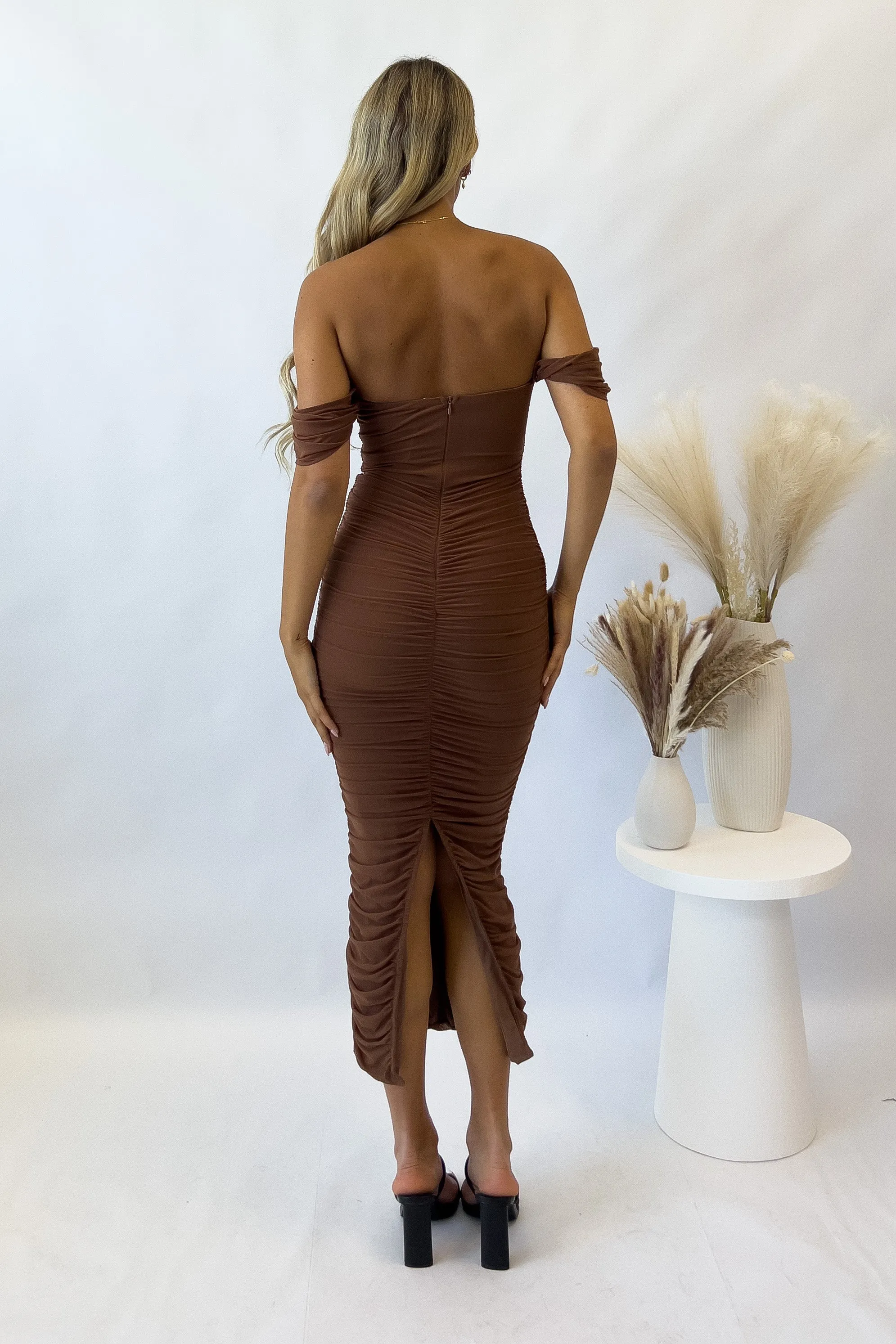 Regan Maxi Dress - Brown