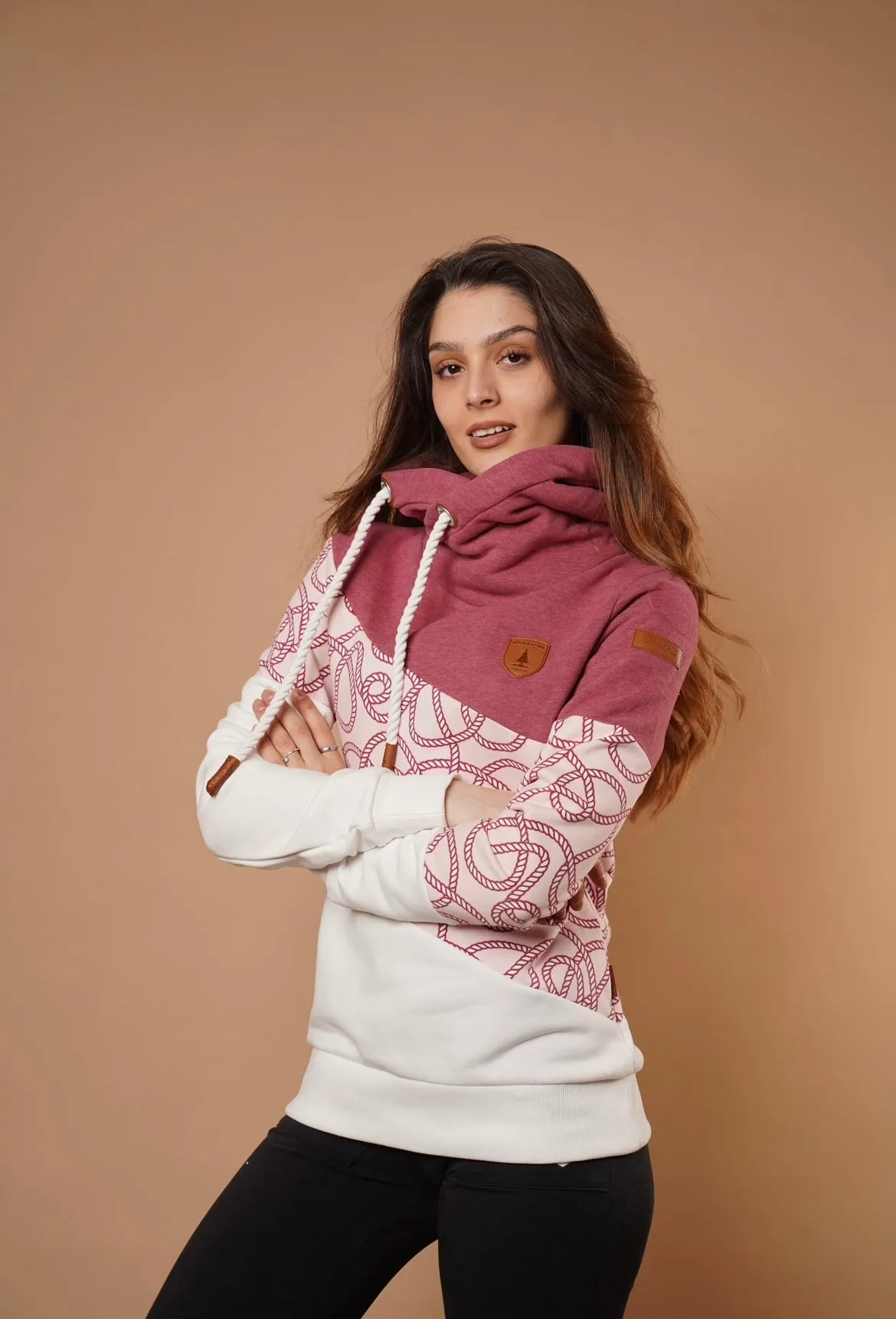 Selene Wine Mix Hoodie