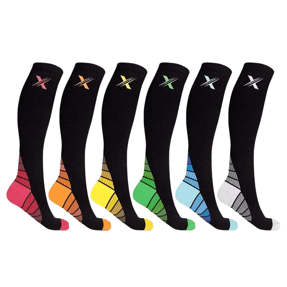 Sports Lightweight Compression Socks (6-Pairs)