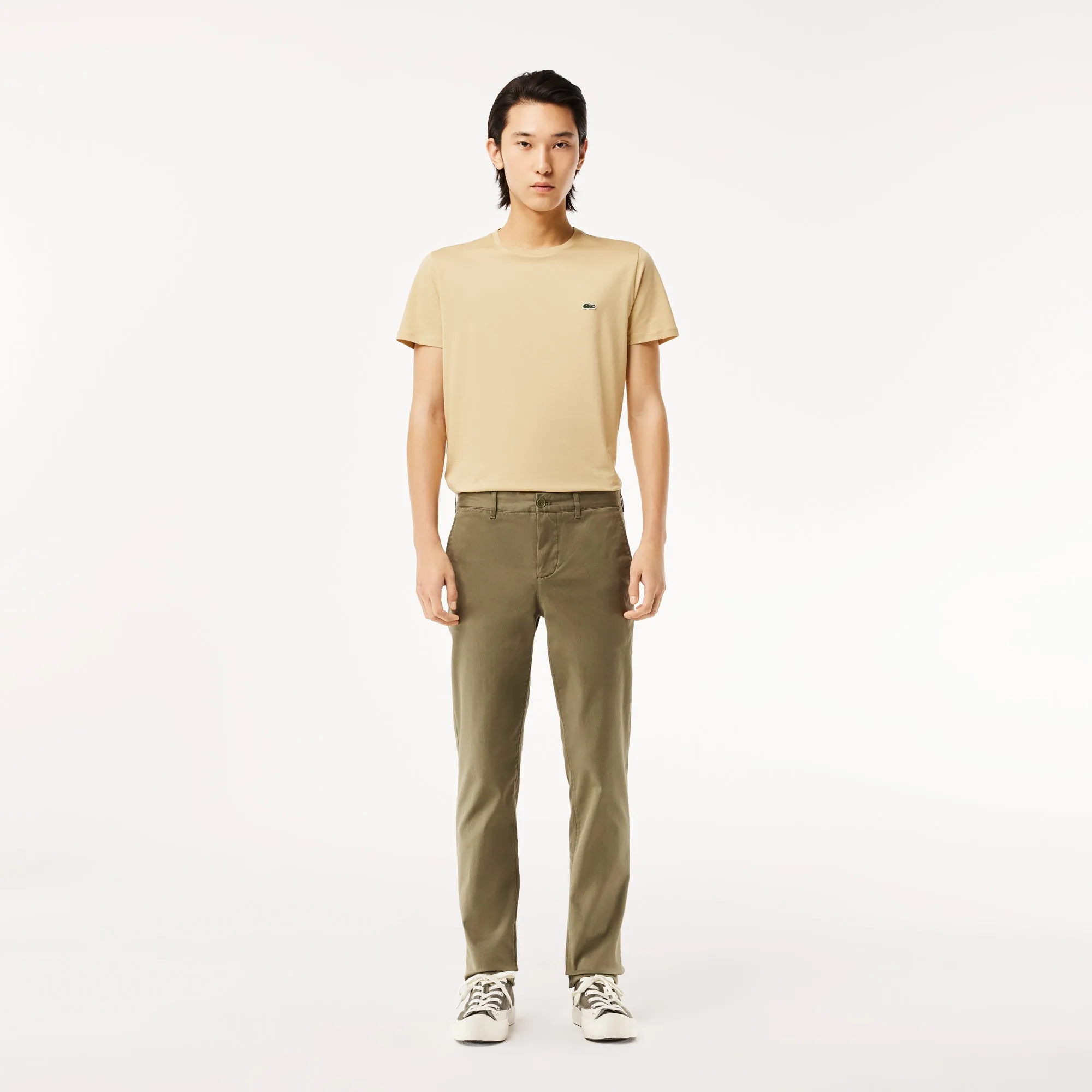 Stretch Cotton Slim Fit Chino Pants