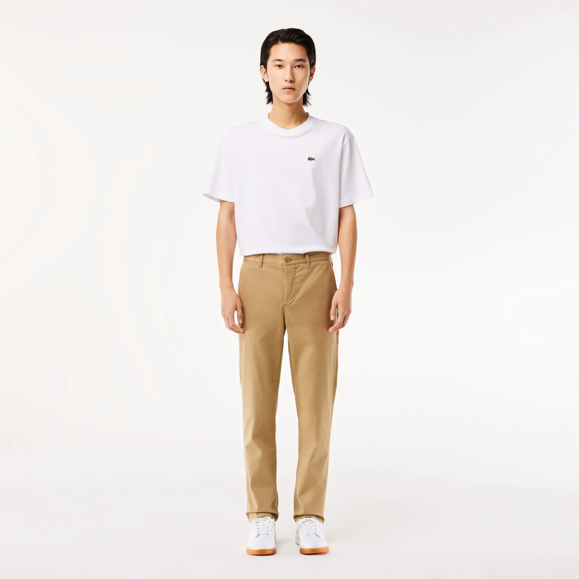 Stretch Cotton Slim Fit Chino Pants