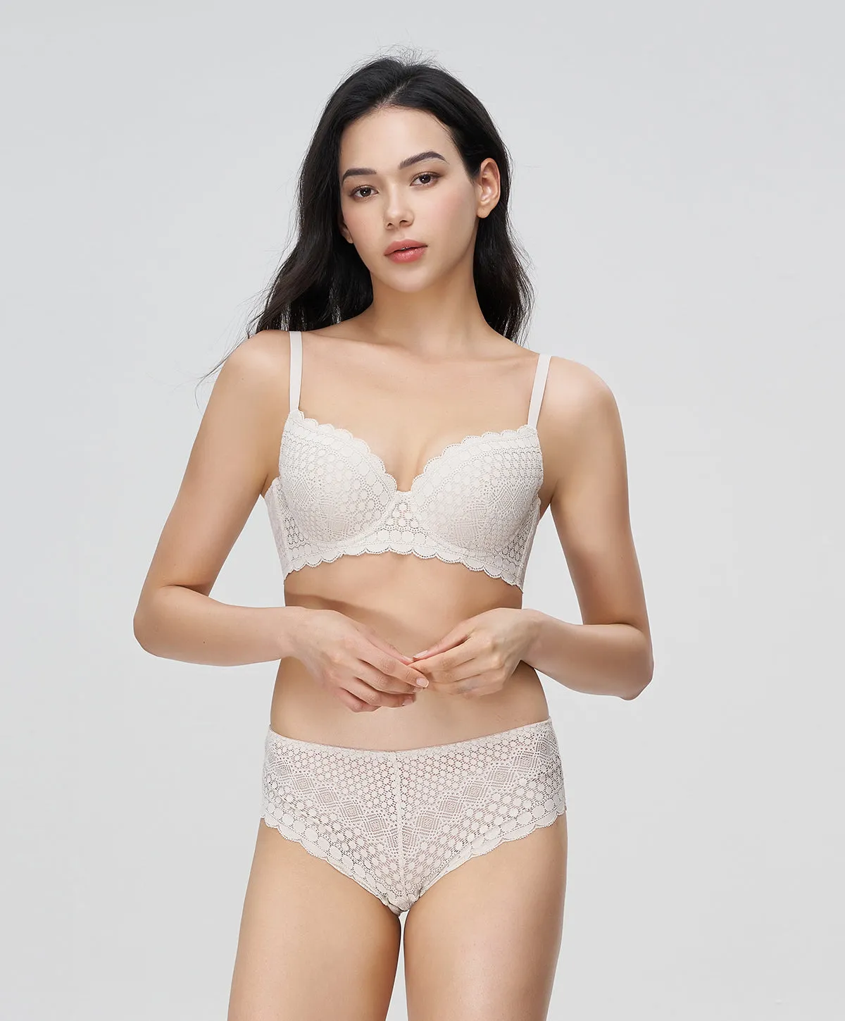 Sustainable Lace Lightly-Padded Demi