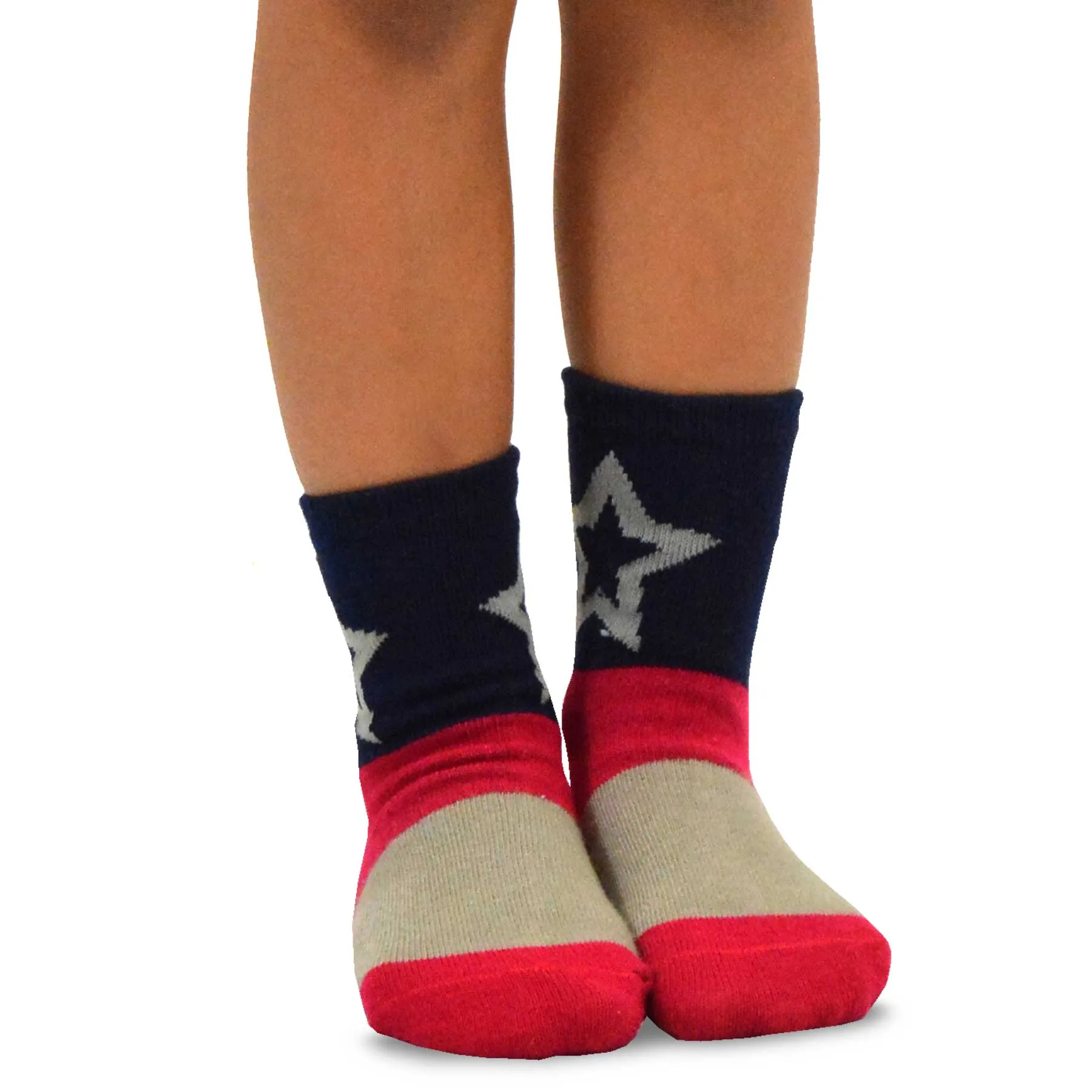 TeeHee Socks Kid's Casual Cotton Short Crew Big Star 6-Pack (70880)