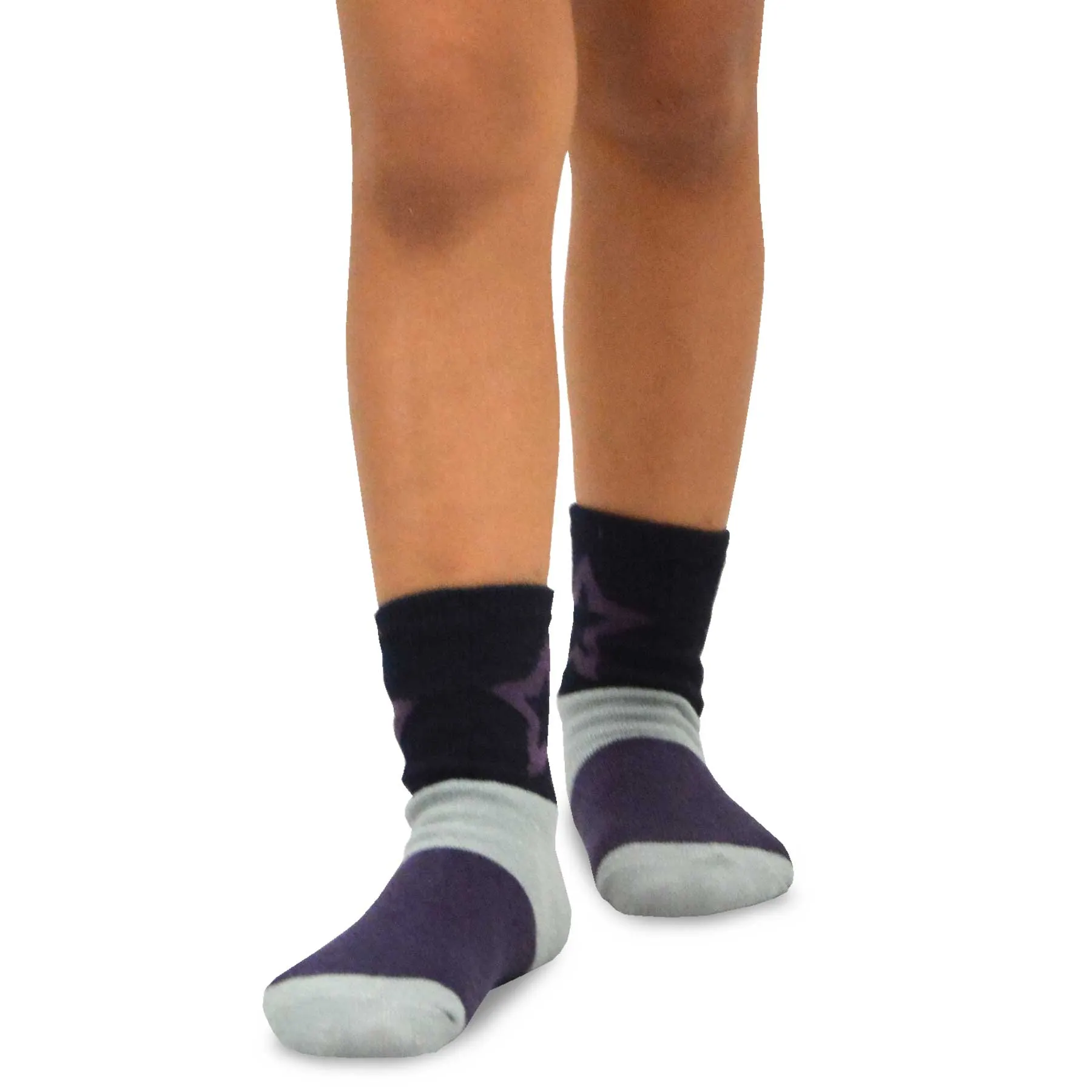 TeeHee Socks Kid's Casual Cotton Short Crew Big Star 6-Pack (70880)