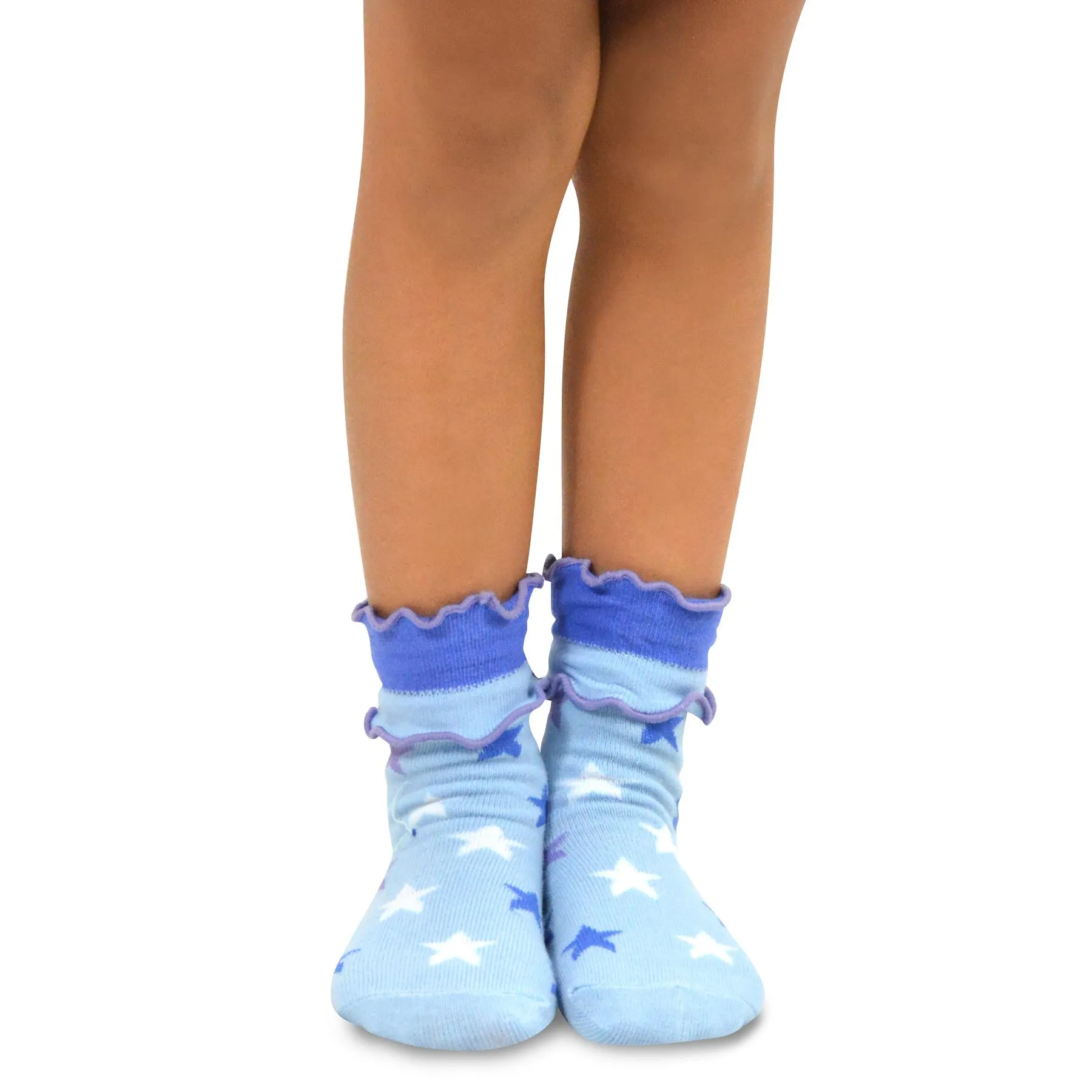 TeeHee Socks Kid's Casual Cotton Short Crew Stars 6-Pack (70885)