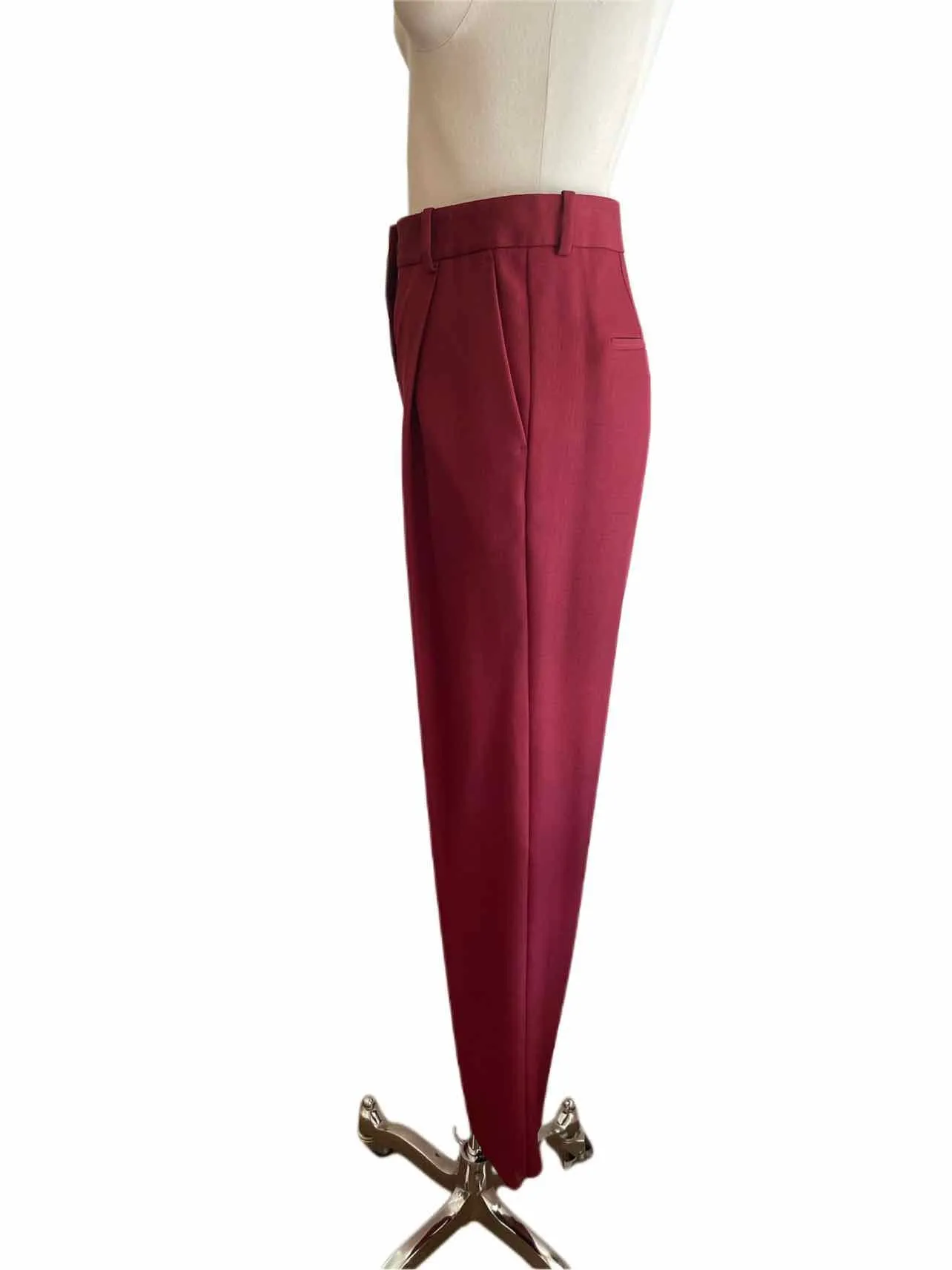 VICTORIA BECKHAM Burgundy Pants | 6