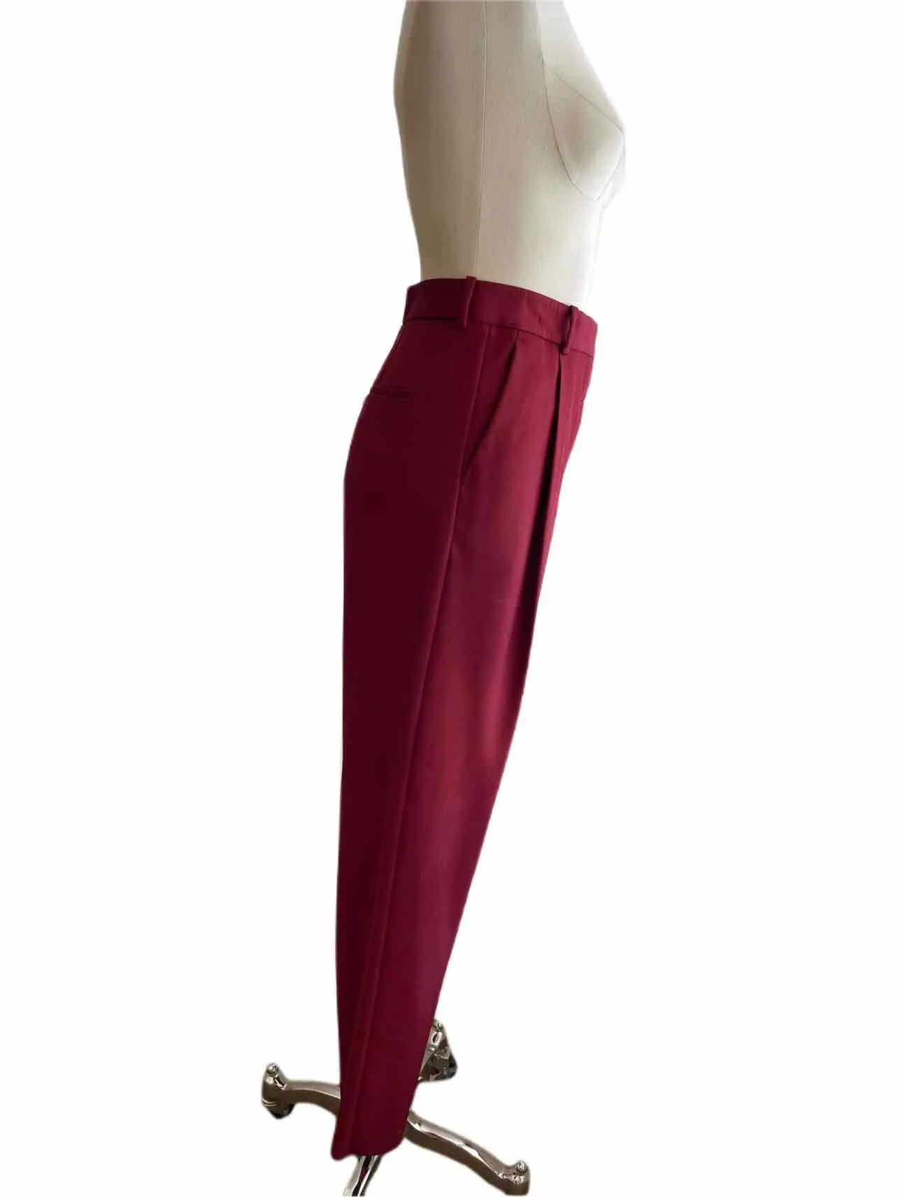 VICTORIA BECKHAM Burgundy Pants | 6