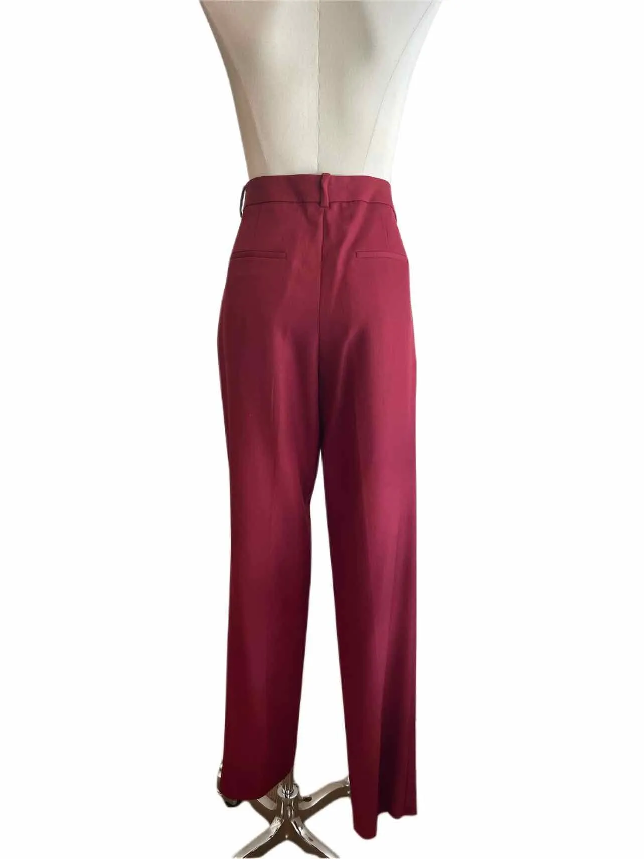 VICTORIA BECKHAM Burgundy Pants | 6