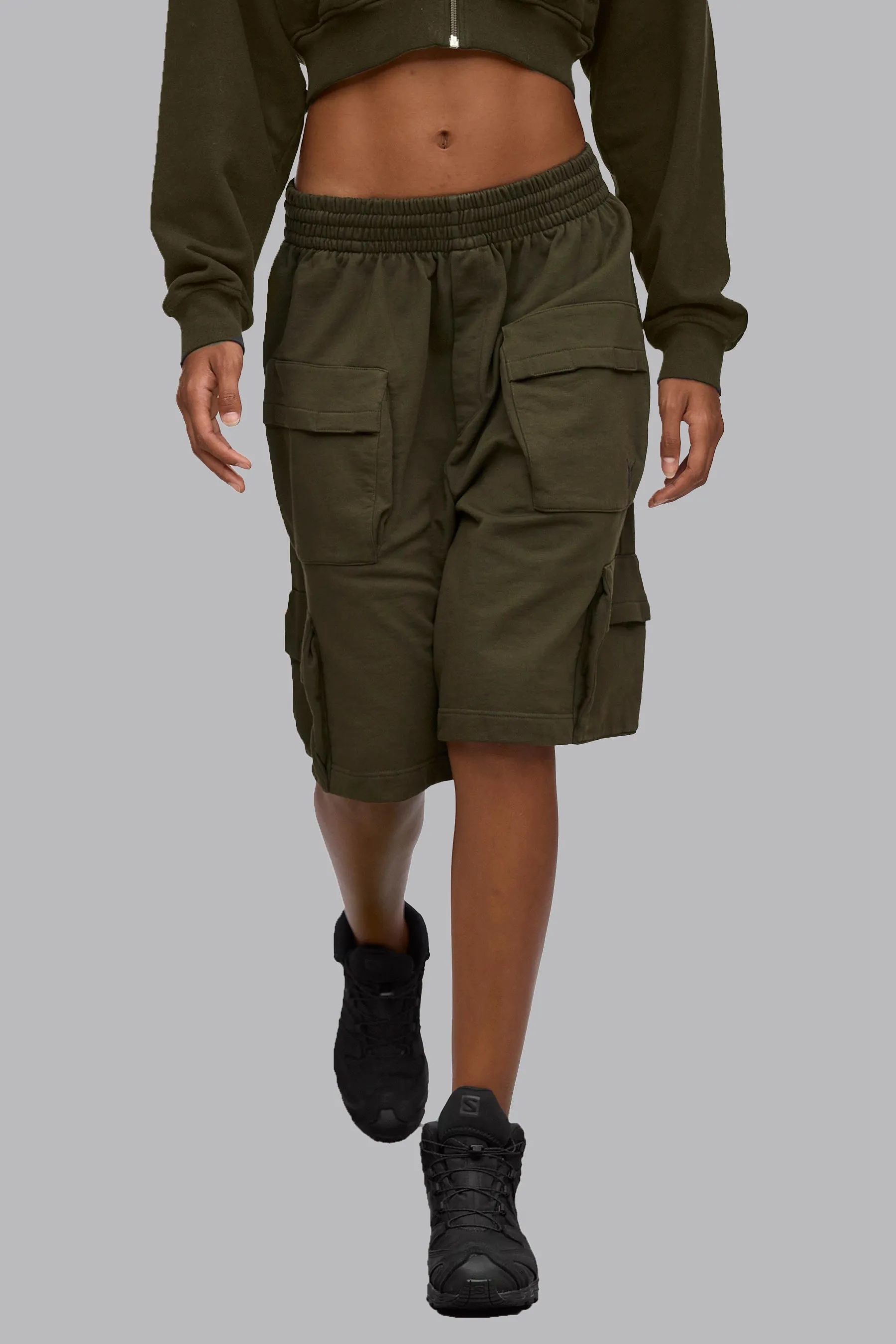 V_LYFE420 9" CARGO SHORTS - Khaki